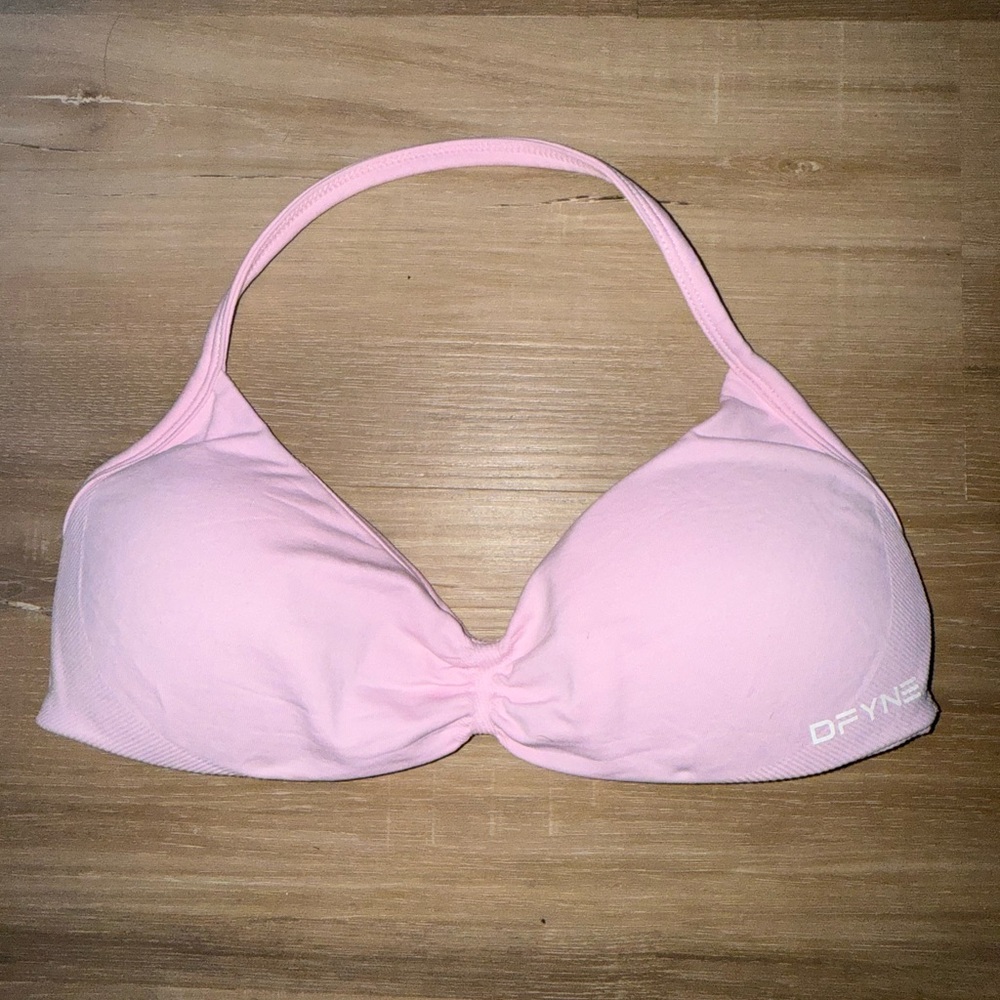 Pink DFYNE strappy bra